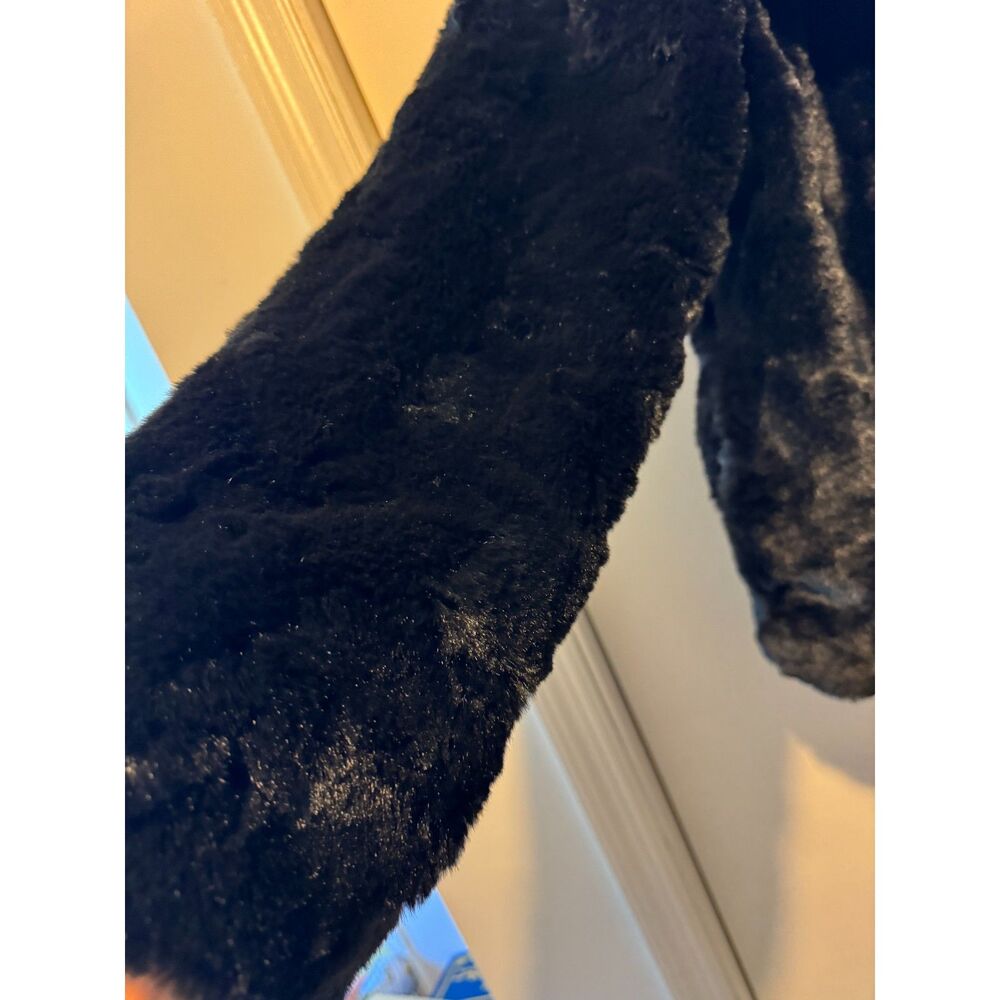 JouJou Black Faux Fur Sz XL
